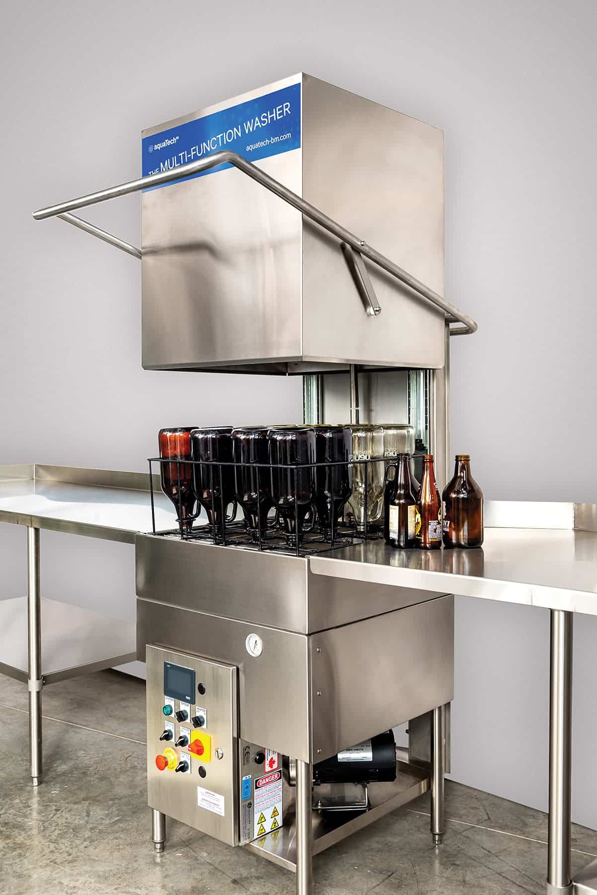 Lavador de botellas commercial y industrial