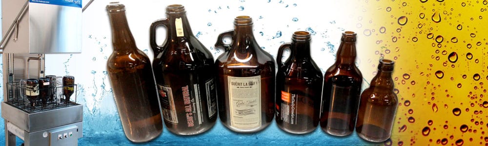 Lavage efficace des bouteilles de bière, assurant propreté et hygiène pour des produits de qualité.