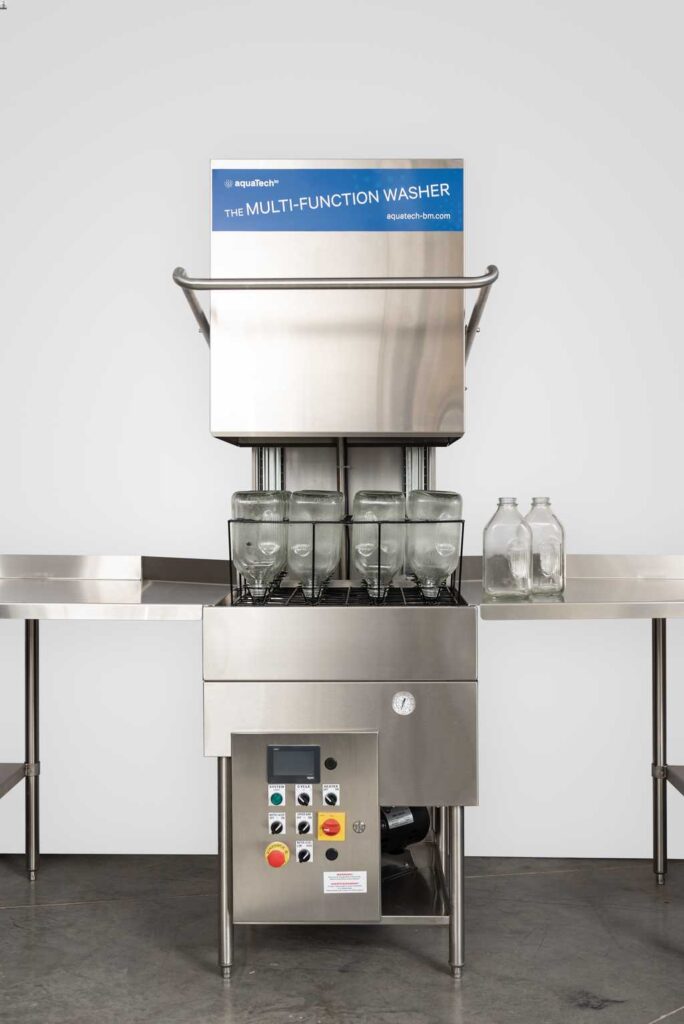 milk bottle washing machine for dairy farms