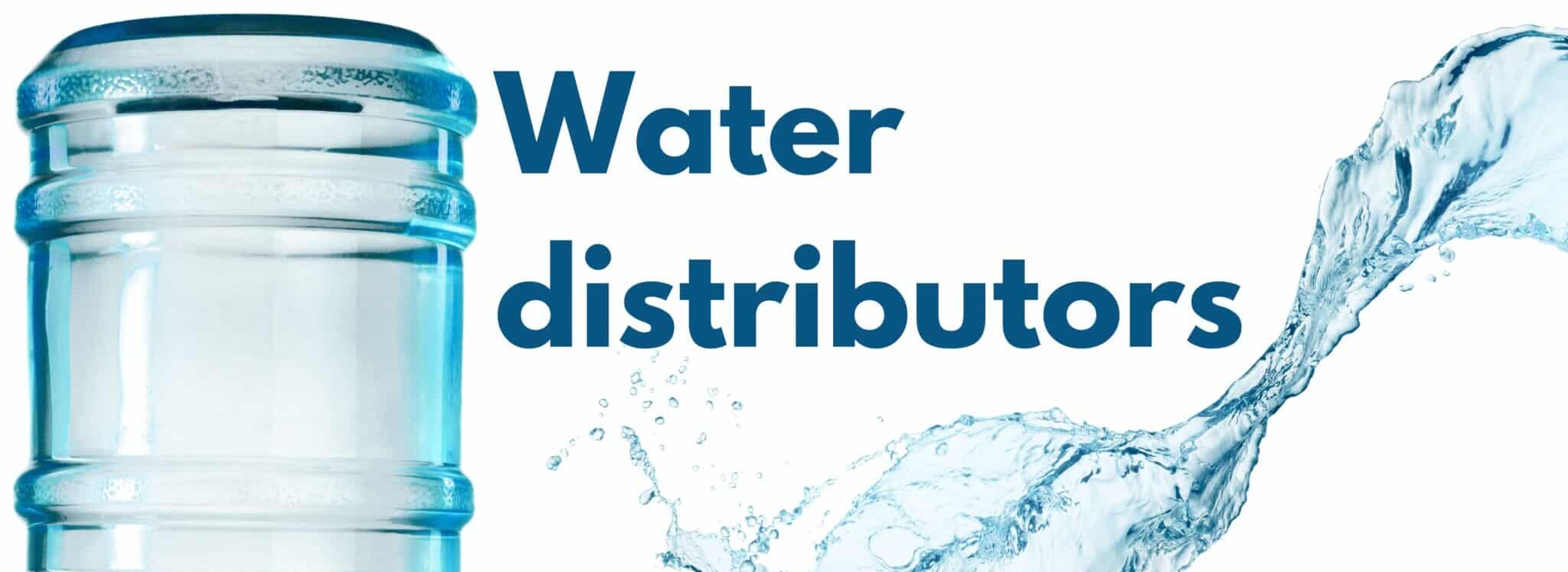 Bottle washers for water distributors