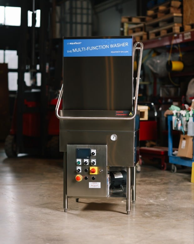 The Aquatech bottle washer and sterilizer