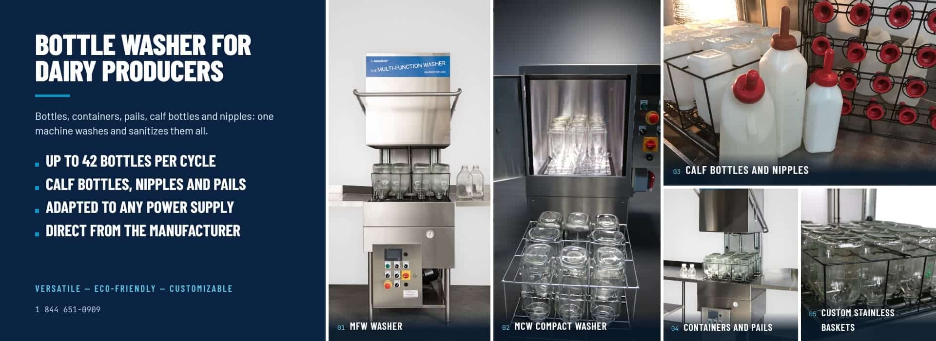 Milk Bottle Washer for Dairy Farms