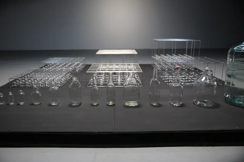 Stainless steel baskets and manifolds for each container format, from small vial to water carboy